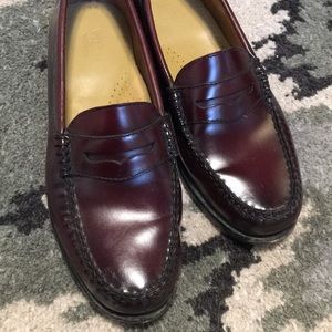 Bass Weejuns, Burgundy Leather, Size 7.5 (8)